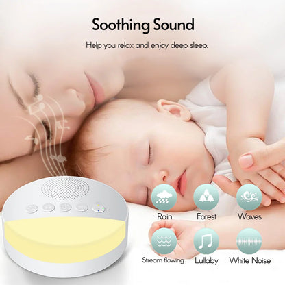 White Noise Sleeper, White Noise Sleeper is adjustable with 6 soft sounds and a night light for all ages.
