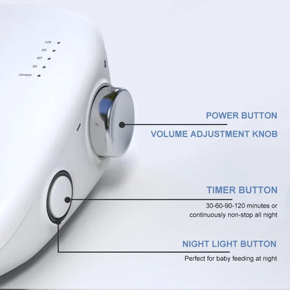 Sleep Sound Machine – USB Rechargeable White Noise Device for Babies & Adults
