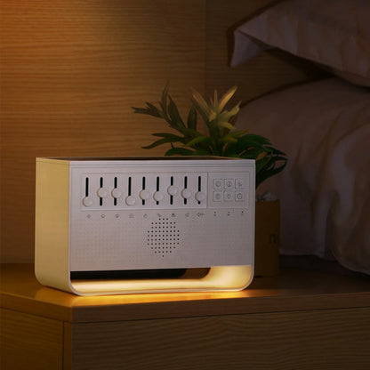 New Baby White Noise Sleep Machine Simulation Flame Aromatherapy Machine Desktop Large Fog Humidifier Portable Bluetooth Speaker
