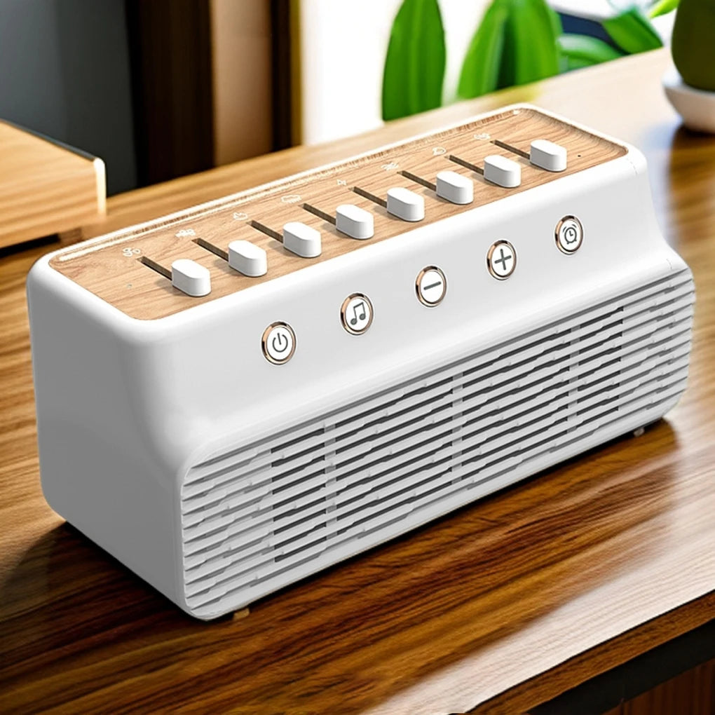 8 Natural Sounds Baby White Noise Sleep Machine Wireless Bluetooth-compatible Speaker Portable Music Box Bedroom Sleep Aids Tool
