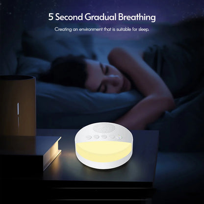 White Noise Sleeper, White Noise Sleeper is adjustable with 6 soft sounds and a night light for all ages.